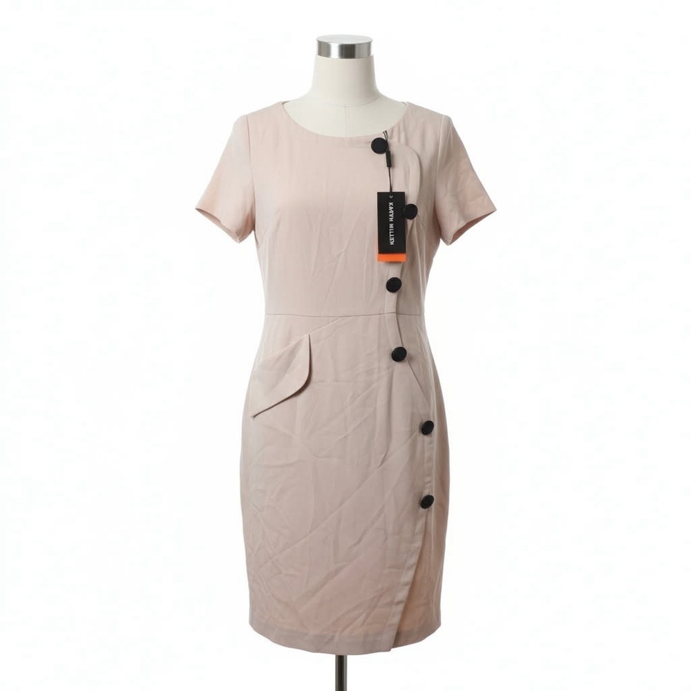 *Final Price* Karen Millen Cream/Tan Dress Sophisticated Nwt Size 4